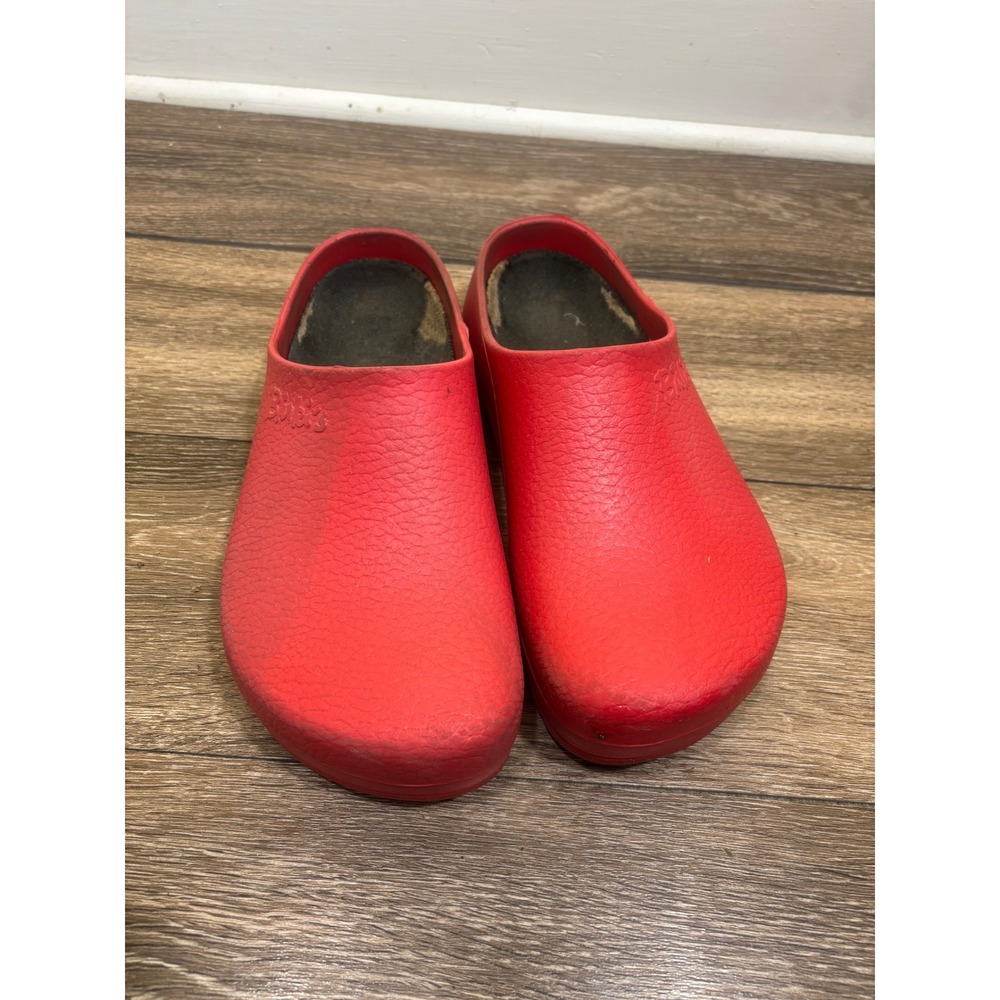 Birkenstock Birki's Profi Birki Red Clogs Women 10 Men 8 Slip Resistant Shoes